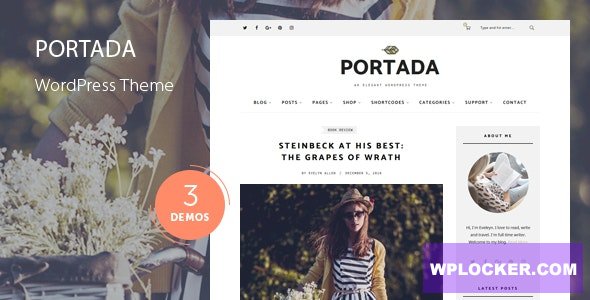Portada v2.4 - Elegant Blog Blogging WordPress Theme