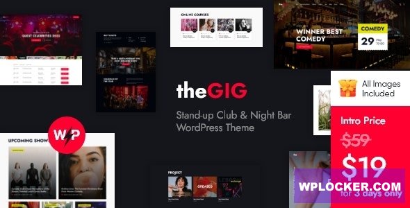 The Gig v1.0 - Stand-up Club & Night Bar WordPress Theme