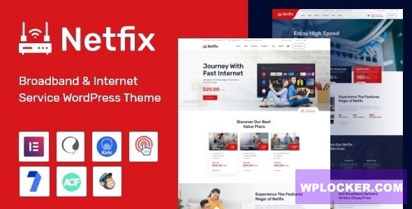 Netfix v1.0.4 - Broadband & Internet Services WordPress Theme