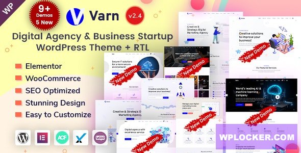 Varn v2.4 - Elementor IT & SEO Agency WordPress Theme