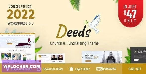Deeds v9.1 - Best Responsive Nonprofit Church WordPress Theme