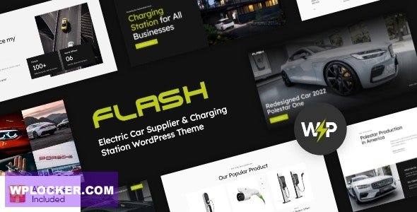 The Flash v1.0 - Electric Car Supplier & Charging Station WordPress Theme