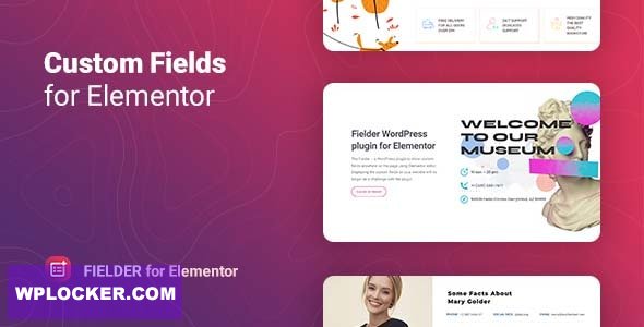 Fielder v1.0.0 - WordPress Custom Fields for Elementor