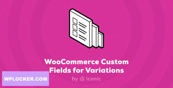 WooCommerce Custom Fields for Variations v1.3.0