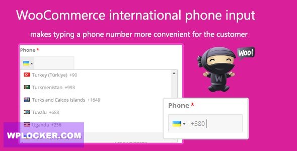 WooCommerce international phone input v2.1.3