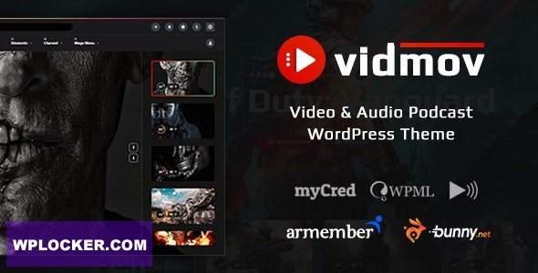 VidMov v1.9.0 - Video WordPress Theme