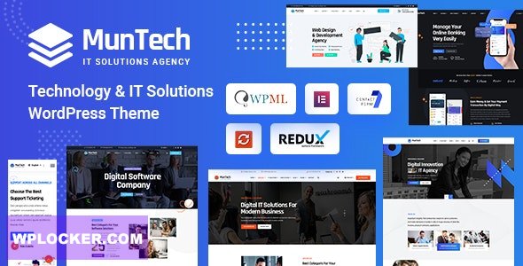 Muntech v1.0.0 - Technology & IT Solutions WordPress Theme