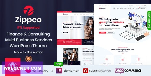 Zippco v1.4 - Business and Finance Consulting WordPress Theme