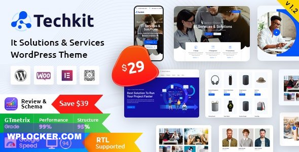 Techkit v1.5 – Technology & IT Solutions WordPress Theme
