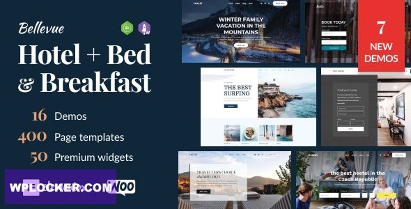 Bellevue v3.5.8 - Hotel + Bed and Breakfast Booking Calendar Theme