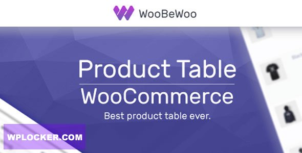 WoobeWoo WooCommerce Product Table Pro v1.5.6