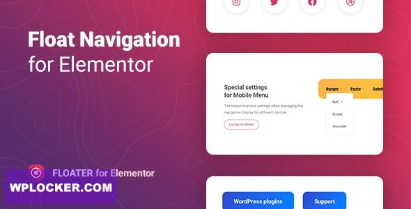 Floater v1.0.5 - Sticky Navigation Menu for Elementor