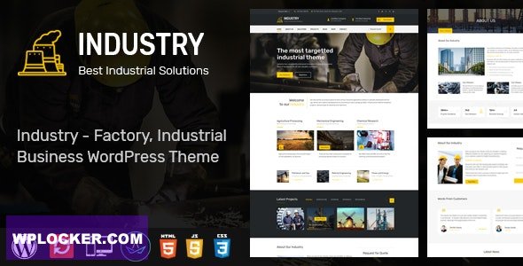 Industry v2.5 - WordPress Theme for Factory and Industrial Business