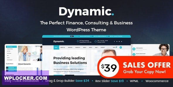Dynamic v2.6 - Finance and Consulting Business WordPress Theme