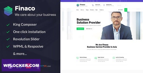 Finaco v2.5 - Consulting & Business WordPress Theme