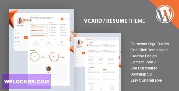 Kijat v1.1 - CV & Resume WordPress Theme