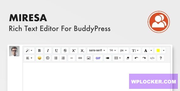 Miresa v1.0 - WordPress Rich Text Editor For BuddyPress