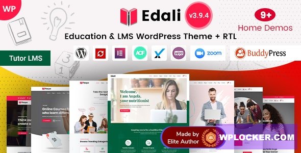 Edali v3.9.4 - Education LMS & Online Courses WordPress Theme