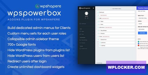 WPSPowerbox v2.1.6 - Addon for WPShapere WordPress Admin Theme