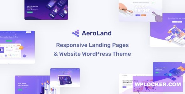 AeroLand v1.6.9 - App Landing Software Website WordPress Theme