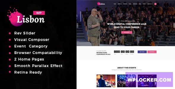 lisbon v1.5 - Event WordPress Theme