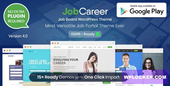 JobCareer v4.4 - Job Board Responsive WordPress Theme
