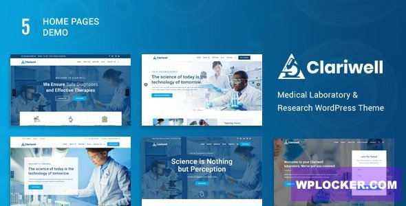 Clariwell v1.0.2 – Medical Laboratory & Research WordPress Theme