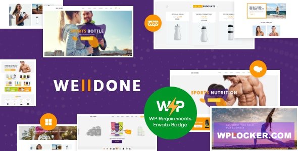 Welldone v1.9.12 - Sports & Fitness Nutrition and Supplements Store WordPress Theme