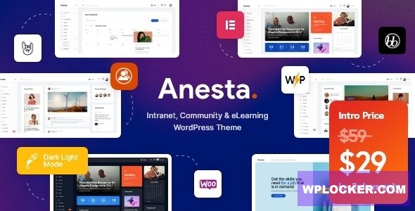 Anesta v1.0.1 - Intranet, Extranet, Community and BuddyPress WordPress Theme