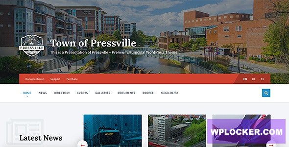 Pressville v2.6.7 - Municipal & City Government WordPress Theme