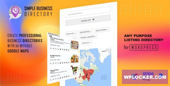 Simple Business Directory with Maps, Store Locator, Distance Search v14.4.9