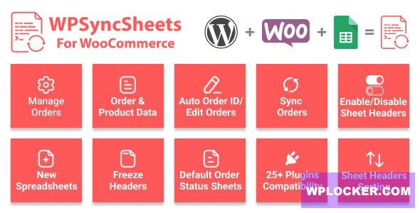 WPSyncSheets v7.2 - WooCommerce Google Spreadsheet Addon