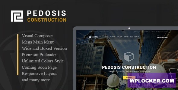 Pedosis - Construction Responsive WordPress Theme