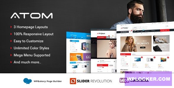 Atom v1.5.11 - Responsive WooCommerce WordPress Theme
