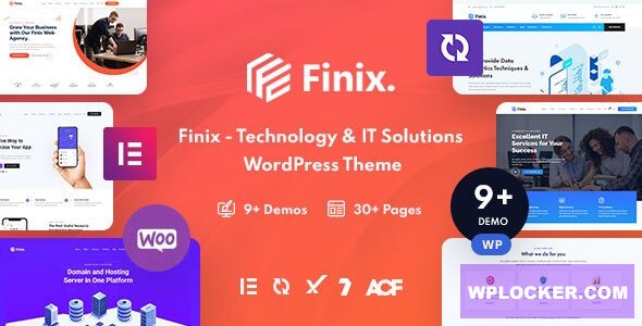 Finix v1.8.0 - Technology & IT Solutions WordPress Theme