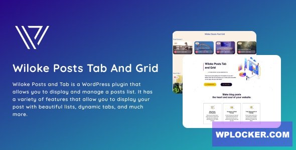 Wiloke Posts Tab And Grid v1.0