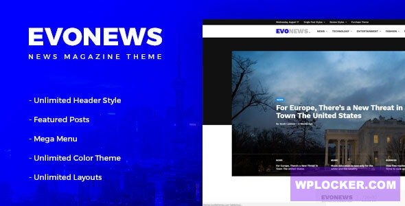 Evonews v2.0 - News/Magazine WordPress Theme