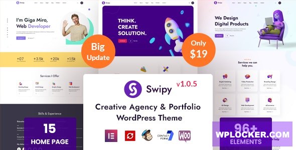 Swipy v1.0.5 - Creative Agency WordPress Theme