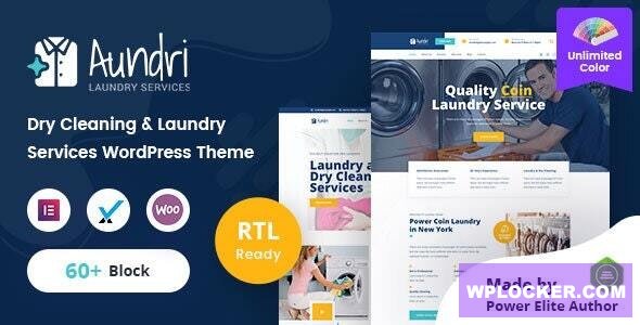 Aundri v1.0 - Dry Cleaning Services WordPress Theme + RTL