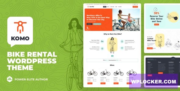Komo v1.2.1 - Bike Rental Shop WordPress Theme