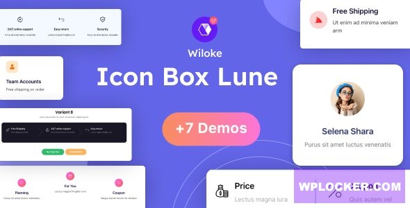 Wiloke Icon Box Lune for Elementor v1.0.1