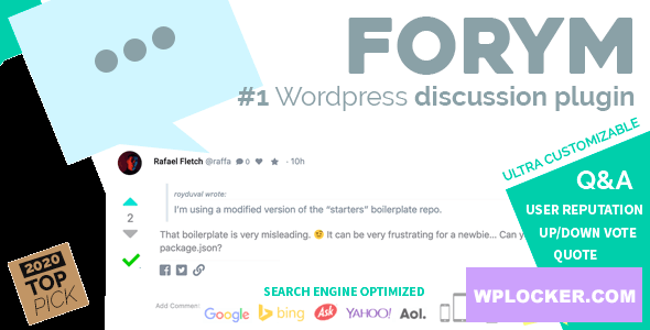 Forym v1.5.8 - Modern Discussion Forum for Wordpress