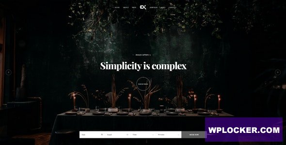 Dinex v1.0 - One Page Restaurant WordPress Theme
