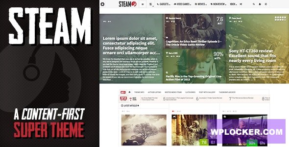 Steam v1.1.4 - Responsive Retina Review Magazine Theme