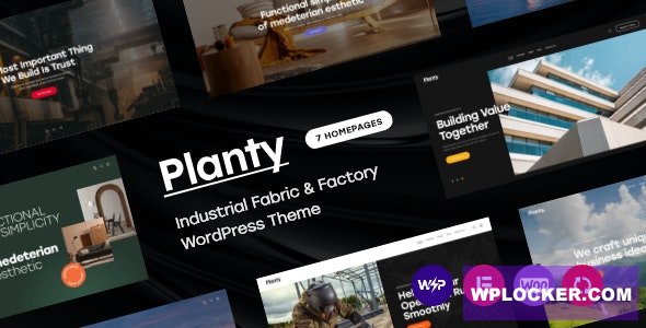 Planty v1.4.1 - Industrial Fabric & Factory WordPress Theme