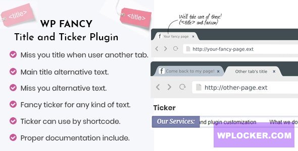 WP Fancy Title and Ticker WordPress Plugin v1.5