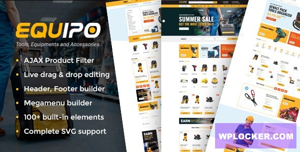 Equipo v2.2 - Parts And Tools WordPress WooCommerce Theme