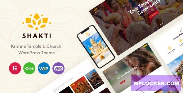 Shakti v1.0 - Krishna Temple & Church WordPress Theme