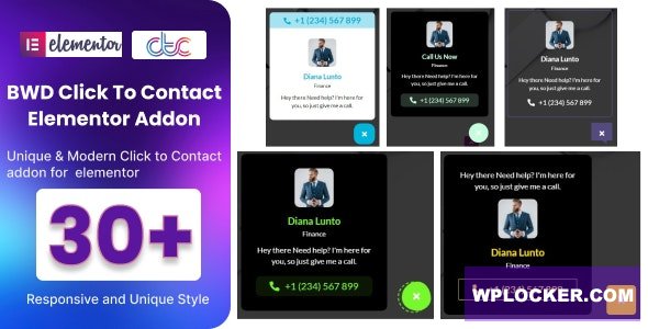 Click To Contact Addon For Elementor v1.0