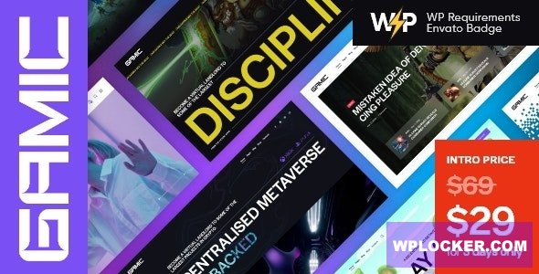 Gamic v1.10 - Metaverse Gaming & Crypto WordPress Theme